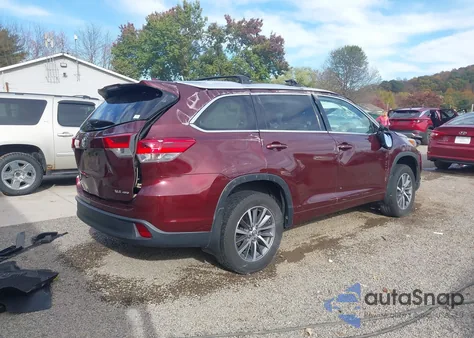 2018 Toyota Highlander Xle from USA, damaged, VIN 5TDJZRFHXJS862295